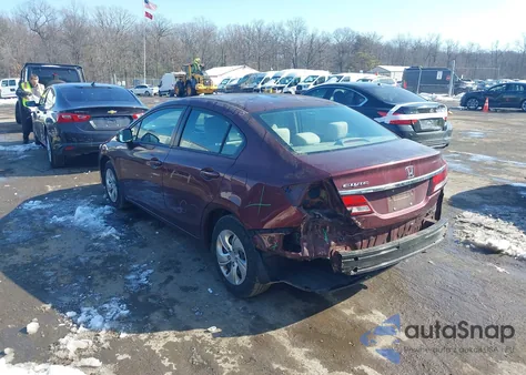 2013 Honda Civic Lx from USA, damaged, VIN 2HGFB2F52DH600024